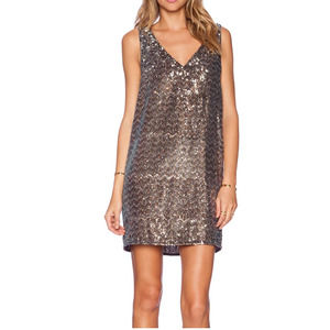 Sam Edelman Silver Sequin Mini Dress